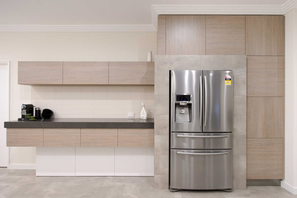 Polytec Coloured Kitchen With Polyurethane Panelling And Stone Two